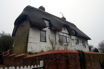 The Thatched Cottage from beneath December 2008